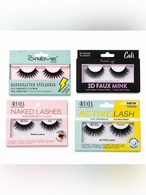 Ardell & The Crème Shop False Lash Bundle – 4 Pairs Mixed Styles